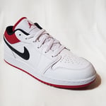 Baskets basses Nike  Air Jordan 1 Low University Red Black GS - 553560-118