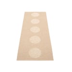 Pappelina - VERA 2.0 - Beige/Beige Metallic - 70 x 200 - Plastmattor - Lina Rickardsson - Beige