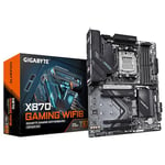 GIGABYTE X870 GAMING WIFI6 Motherboard - Supports AMD Ryzen 9000 CPUs, 8+2+2 phases VRM, up to 8000MHz DDR5 (OC), 1xPCIe 5.0, Wi-Fi 6, 2.5GbE LAN, USB 4