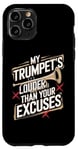 Coque pour iPhone 11 Pro Ma trompette est plus forte que tes excuses