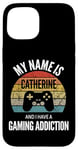 Coque pour iPhone 15 Mon nom est Catherine et j'ai un ajout de jeu