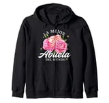 Le Mejor Abuela Del Mundo Grammy Love Grandparents Day Zip Hoodie