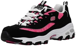 Skechers D'Lites Biggest Fan Baskets, Noir Bkwp, 35.5 EU