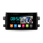 2 Din Android Car Navigation Stereo Bluetooth 9'' Touchscreen Wifi Car Info Plug And Play Full RCA SWC Support Carautoplay/GPS/DAB+/OBDII for Suzuki SX4 1 2006-2014,Octa core,4G Wifi 2G+32G