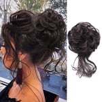 Women Messy Bun Curly Scrunchie Hair Elastic Band Chignon Hair Donut Hair Pieces