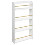 Bibliothèque enfant 4 étagères blanc H118cm Atmosphera Créateur D'intérieur