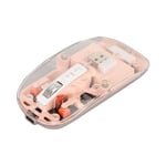 (pink) Wireless Mouse 2.4G Colorful 2400 DPI Magnetic Cover RGB Wireless