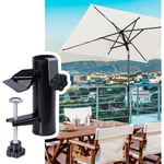 Sekey - Parasol deporte inclinable avec support de parasol resistant au vent fort rectangulaire de plage balcon