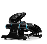 Capital Sports Galaxy Step - Stepper Fitness, Charge maximale: 110 kg, marches Haut de Gamme, Ordinateur Multifonction avec écran LCD, Mini Stepper, système d'amortissement hydraulique - Bleu