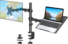 ELIVED Monitor Arm with Laptop Tray for Most 13 to 27 Inch LCD LED EV024-UK