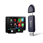 CarlinKit MINISE Pro Adaptateur 2-en-1 CarPlay et Android Auto sans Fil - Convertit Le Filaire en sans Fil, Connexion Automatique, Transmission Stable 5G, pour Voitures avec systèmes filaires d'usine