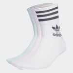 adidas Mid-Cut Solid Crew Socks 3 Pairs Unisex