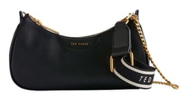 Ted Baker Women's ESSIY-Webbing Leather Crossbody Bag, Black, O/S