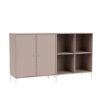 Montana - Pair Classic Sideboard - Mushroom / Snow Legs - Skap og vitrineskap - designer_peter_j_lassen - Beige - MDF