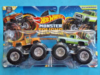 Hi Tail Hauler Vs Silverado 🔥 Hot wheels Monster Trucks Truck Orange Vert