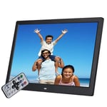 L.BAN Digital Photo Frame 15 inch WiFi Android Network,Remote Advertising MP3 / MP4 Player Multi-Function Advertising Machine,Black