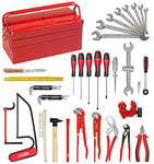 KS Tools 116.0147 - Composition d'outils Sanitaire et Chauffage en caisse métallique - 47 pièces