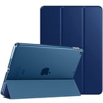 TiMOVO Coque Compatible avec Nouveau iPad 9ème Gén 2021, iPad 7ème Gén 10.2" 2019, Couverture Fonction Réveil/Sommeil avec Rétro Translucide Rigide pour iPad 10.2" Affichage Retina - Bleu Marine