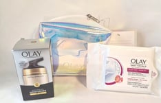 Olay Total Effects 7 in One Anti Ageing Moisturiser + 7 x Dry Cloths + Gift bag