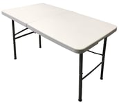 HOMELUX MESA PLEGABLE RESINA 122X61X74CM HM Table Pliante en résine 122 x 61 x 74 cm, Multicolore