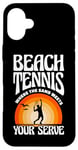 iPhone 16 Plus Beach Tennis Where The Sand Meets Your Serve Case