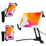 Stand and Wall Mount – CTA Security 2-in-1 Multi-Flex Tablet Stand & Wall Mount with Locking Tablet Holder & 2 Mount Bases for iPad 10th Gen 10.9" - iPad 7/8/9 Gen 10.2" & More - Black (PAD-SKMSB)