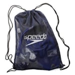 SPEEDO NAVY MESH BAG 35 LITRES SWIMMING BAG HOLDALL FOR KIDS/ADULTS ID AREA NEW