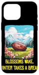 Coque pour iPhone 16 Pro Max Blossoms se réveille avec le football américain cool pour le printemps