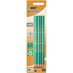 BIC Evolution Original Pencils - Pack of 10 - All-Purpose, Extra- Resistant Erasable Pencils for Easy Drawing and Writing, black