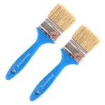 2x THIN TOUCH-UP BRUSHES 50mm Cleaning Detail Small Narrow Outdoor Paint Garden