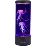 LED-manet Lava Mood Lamp Aquarium Tank Light med 7 färger skiftande färgglada nattljus USB-laddning för sovrum[~1433]