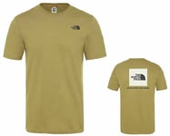 The North Face T92tx2dv9 Crew Neck Red Box T-shirt Khaki