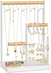 Metwoods Jewellery Organiser Stand-4 Tier Earring Organiser Necklace Holder, Jew