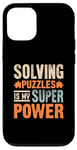 Coque pour iPhone 12/12 Pro Résoudre Des Énigmes Est Mon Super Pouvoir Jeu Puzzler