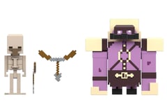 Minecraft Legends Pigmadillo Vs Skeleton 3" Fidget Figures 2 Pack