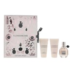 Viktor  Rolf Flowerbomb 3 Piece Gift Set: Eau De Parfum 50ml - Shower Gel 50ml - Body Lotion 50ml