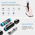 Lampe Torche Puissante rechargeable USB Étanche IP68 Lampe Torche Led Puissante 6 Modes Lampe De Poche Bright 1200lm Lampe Torche Led Puissante Noir