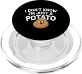 I Don't Know I'm Just A Potato Funny Kawaii Patate Saying PopSockets PopGrip pour MagSafe