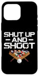 iPhone 16 Pro Max Billiards Pool Player Ball Vintage Shut Up And Shoot Case