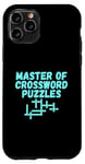 iPhone 11 Pro Puzzle Lover Master of Crossword Puzzles Case