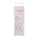 imPRESS Press-On Manicure Bare But Butter Short Nails Pink -itseliimautuvat tarrakynnet, 30 kpl / pakkaus