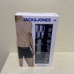 Jack & Jones Men's Boxer Shorts Trunks Underwear Pack of 3 Size XXL