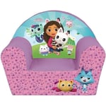 Fauteuil club enfant GABBY ET LA MAISON MAGIQUE - Fun House - Rose - L.52 x P...