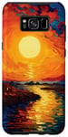Coque pour Galaxy S8+ Couchers de soleil artistiques de Van Gogh Nuit étoilée