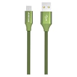 GreyLime Câble USB A vers Micro USB pour Samsung, Nokia, Huawei, appareil photo Vert 1 m