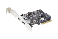 StarTech.com 2-Port USB PCIe Card 10Gbps/port - USB 3.1/3.2 Gen 2 Type-A PCI Express 3.0 x2 Host Controller Expansion Card - Windows/Linux - USB-adapter - PCIe 3.0 x4 - USB-C 3.1 Gen 2 x 2 - TAA-kompatibel