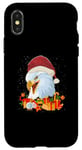 Coque pour iPhone X/XS Merry Christmas Pull de Noël moche aigle chauve américain