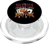 I'm Silently Judging Your Bluffing Loves Gambling Poker Dice PopSockets PopGrip for MagSafe