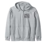 Laurel & Hardy Here's Another Nice Mess Ollie Quote Zip Hoodie