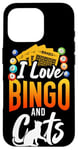 iPhone 16 Pro Bingo Player Cat I Love Bingo And Cats Case